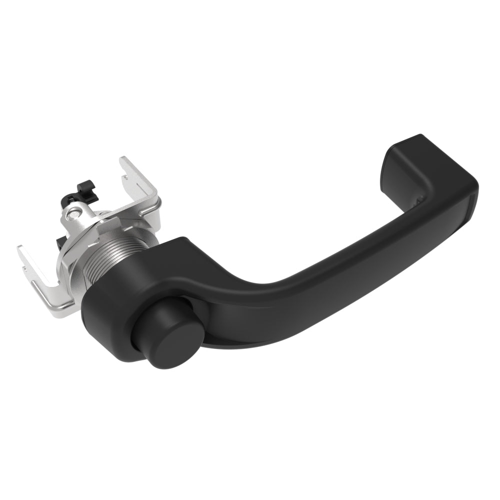 AC-40-102-21 | Actuator, Single or Multi Point, with Cable Bracket, Push Button Handle, Non-Locking, Nylon, Black