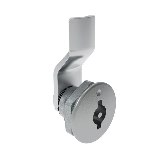 E5-1-061-030 | Quarter-Turn Cam Latch, 3 mm Double Bitted Recess, 4mm (.16 in) Grip, Not Sealed, Zinc Alloy, Chrome Plated, Bright