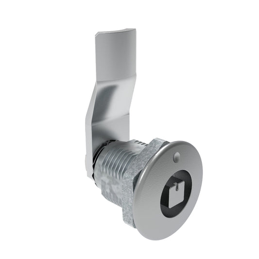 E5-2-041-060 | Quarter-Turn Cam Latch, 7 mm Square Recess, 18mm (.71 in) Grip, Not Sealed, Zinc Alloy, Chrome Plated, Bright