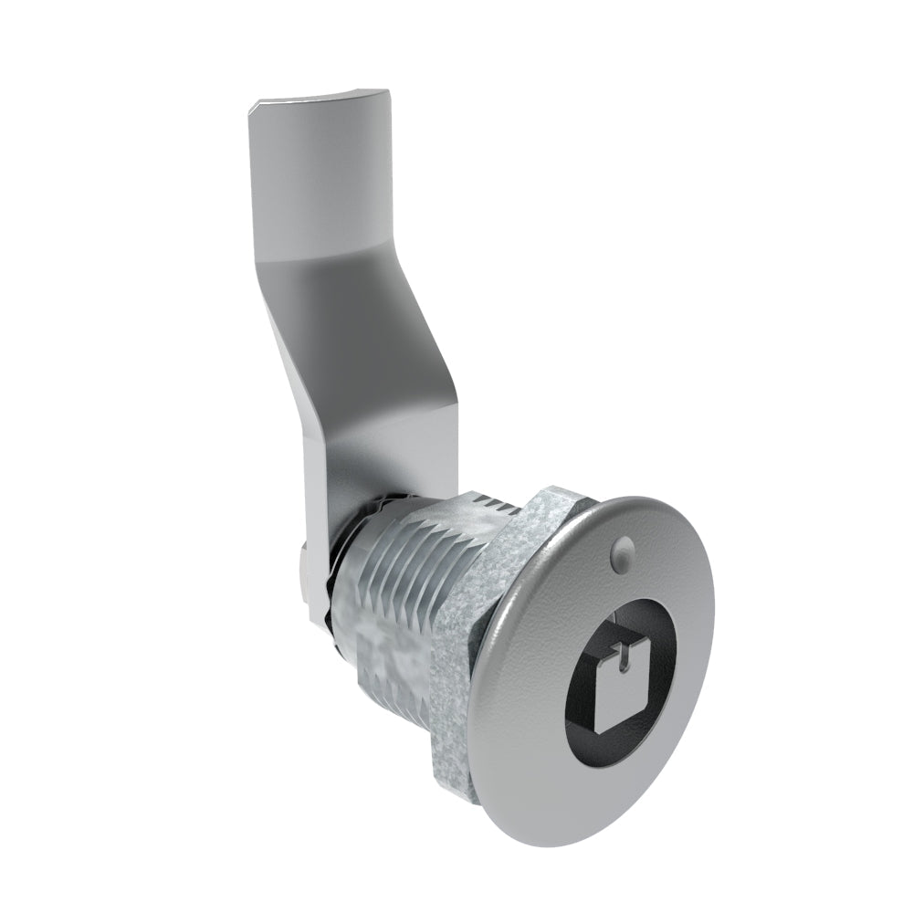 E5-2-041-120 | Quarter-Turn Cam Latch, 7 mm Square Recess, 30mm (1.18 in) Grip, Not Sealed, Zinc Alloy, Chrome Plated, Bright