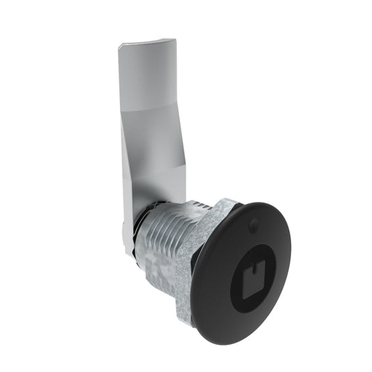 E5-2-045-090 | Quarter-Turn Cam Latch, 7 mm Square Recess, 24mm (.94 in) Grip, Not Sealed, Zinc Alloy, Powder Coat, Black