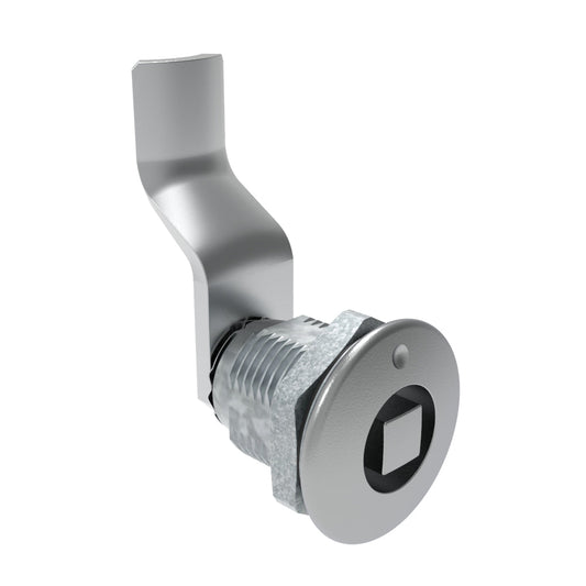 E5-2-051-151 | Quarter-Turn Cam Latch, 8 mm Square, 36mm (1.42 in) Grip, Sealed, Zinc Alloy, Chrome Plated, Bright