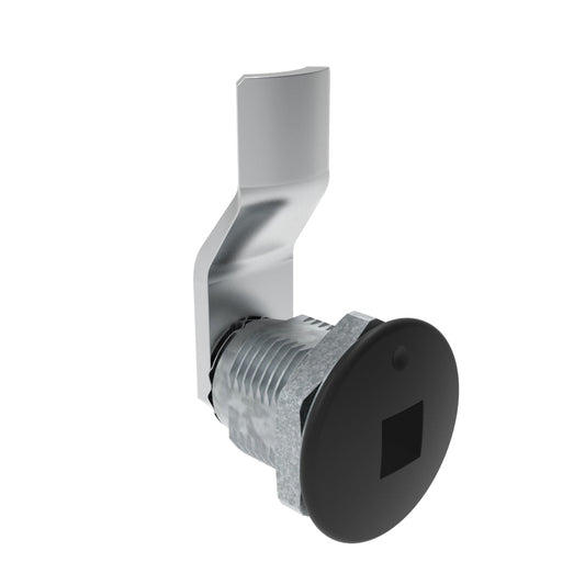 E5-2-085-040 | Quarter-Turn Cam Latch, 8 mm Square Recess, 14mm (.55 in) Grip, Not Sealed, Zinc Alloy, Powder Coat, Black