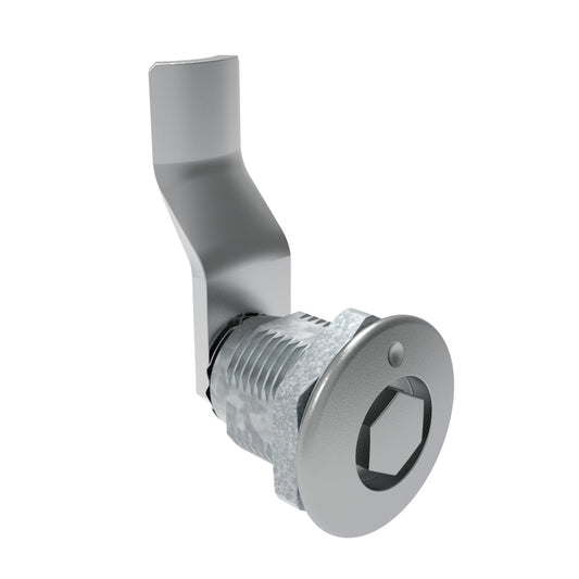 E5-2-131-130 | Quarter-Turn Cam Latch, Bellcore 216, 32mm (1.25 in) Grip, Not Sealed, Zinc Alloy, Chrome Plated, Bright