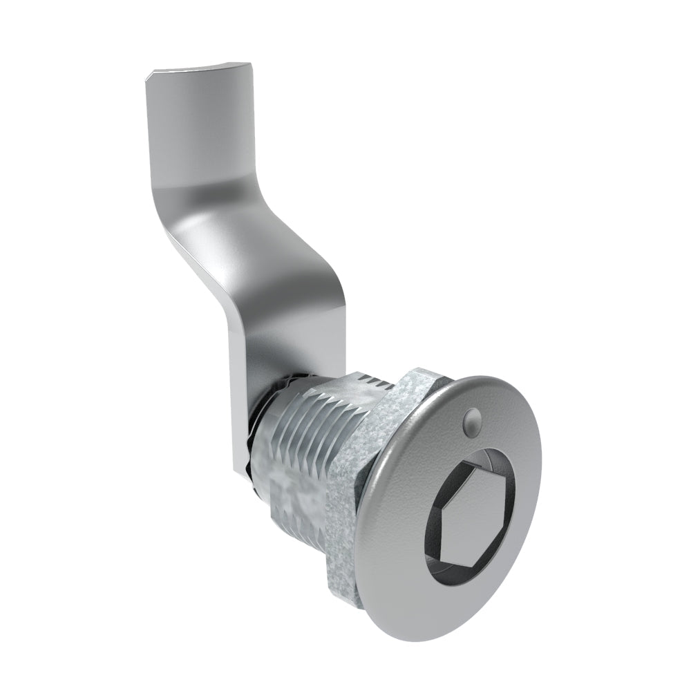 E5-2-131-160 | Quarter-Turn Cam Latch, Bellcore 216, 38mm (1.50 in) Grip, Not Sealed, Zinc Alloy, Chrome Plated, Bright