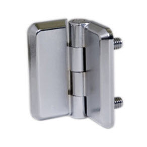 EH-6A-5G5-38 | Surface Mount Hinge, 50mm (1.97 in) size, with Mounting Studs,  Zinc Alloy, Chrome Plated