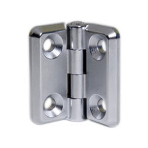 EH-5A-4V4-38 | Surface Mount Hinge, 40mm (1.57 in) size, with Mounting Holes, Zinc Alloy, Chrome Plated