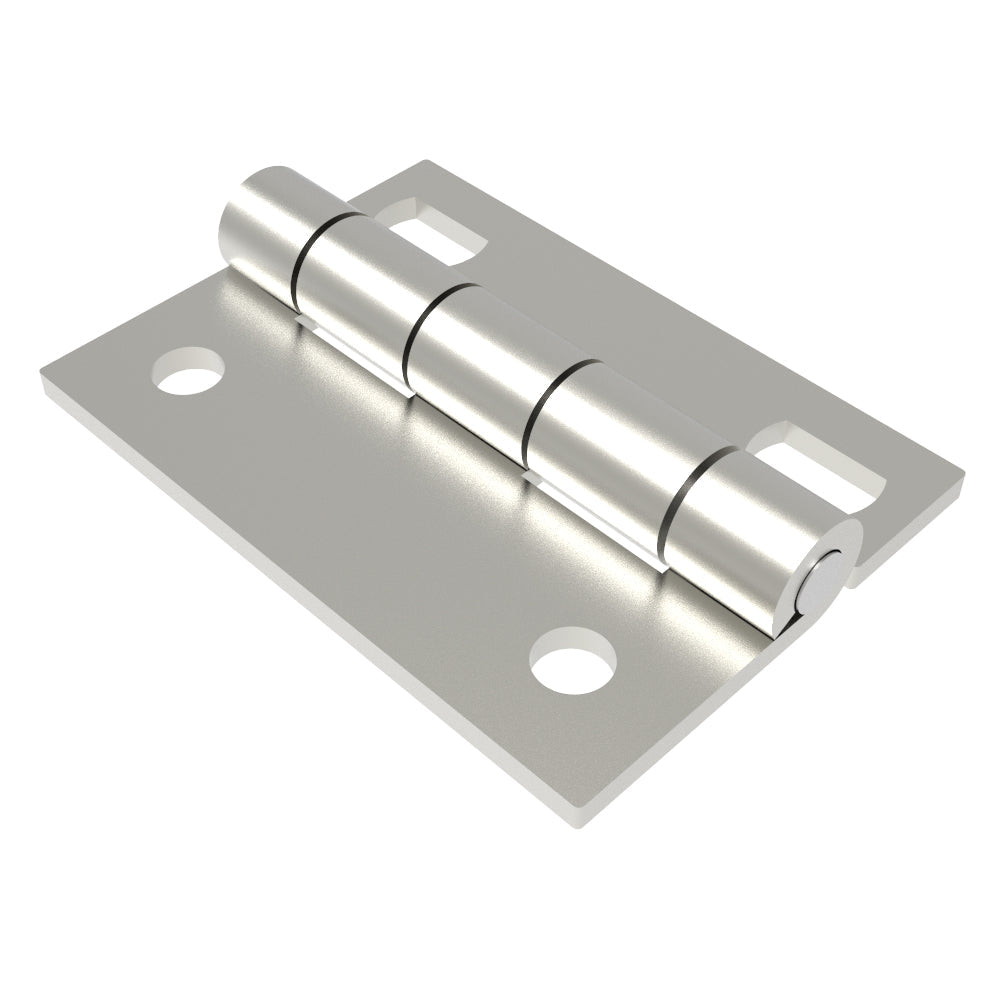 N6-DHIM-6346-SS | Surface Mount Hinge, 62.5 mm size, with Mounting Holes, Stainless Steel, Electro polished
