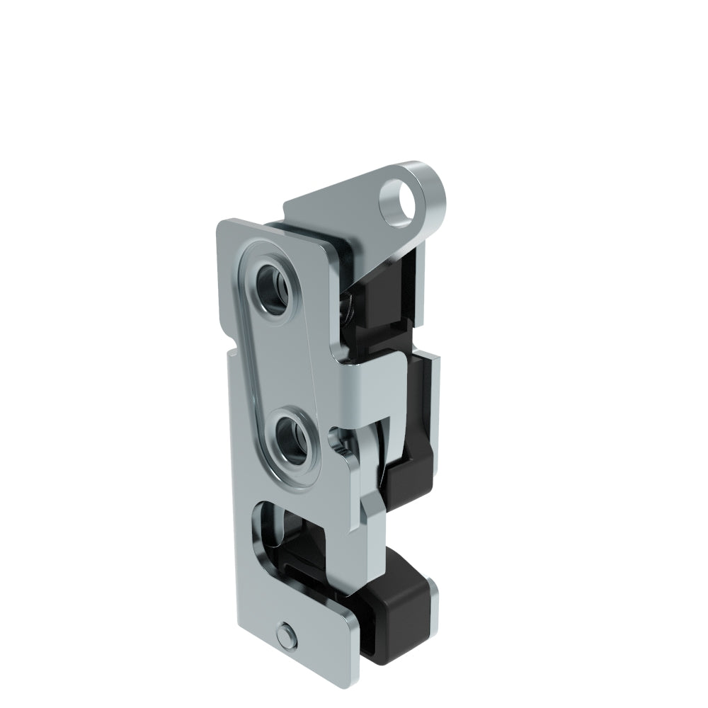 R4-10-31-605-10 | Rotary Push-to-Close Latch, Small Size, Two Stage, Top Trigger, 1/4-20 Thread, Stainless Steel, Passivate