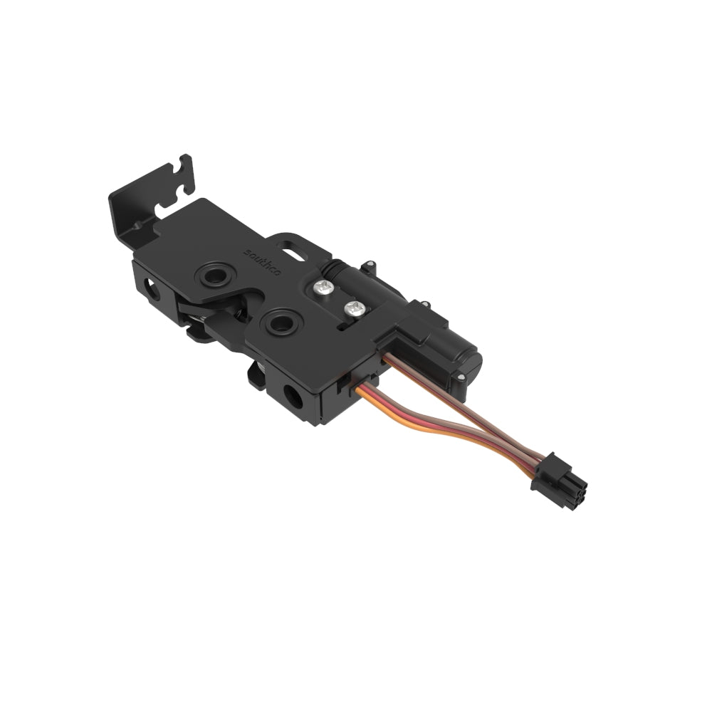 Rotary Push-to-Close Latch, Medium Size, Single Stage, Bottom