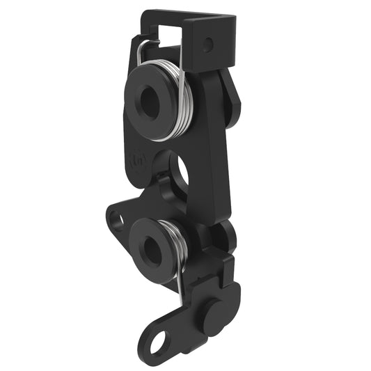 R4-30-30-701-15 | Rotary Push-to-Close Latch, Large Size, Single Stage, Black