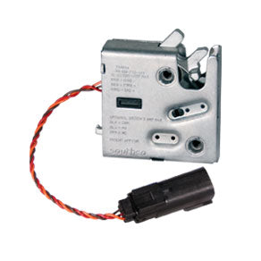 R4-EM-71-172 | Electronic Rotary Push-to-Close Latch, Delayed Relock, Non-sealed Connector, 1/4-20 Thread, Stainless Steel Housing, Passivated