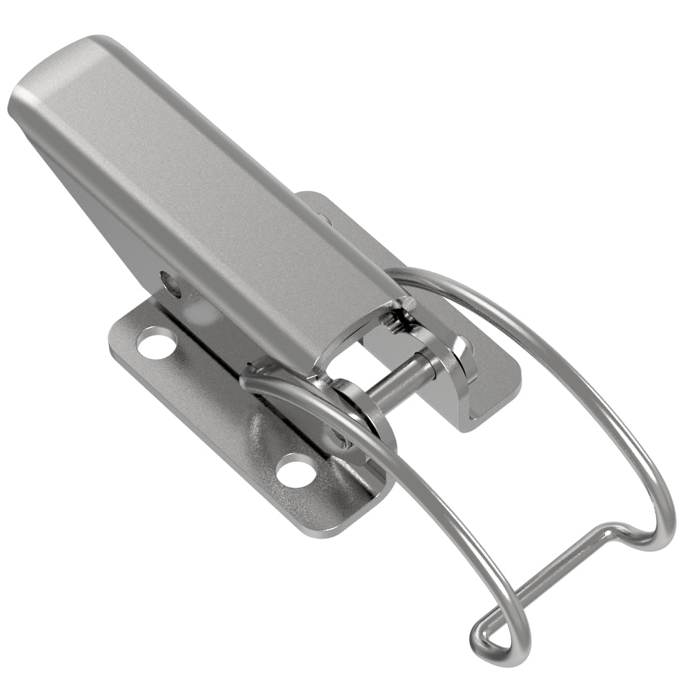 TL-40-105-52 | Toggle Style Draw Latch, Medium Size, Exposed Mount, Steel, Zinc Plate, Bright chromate