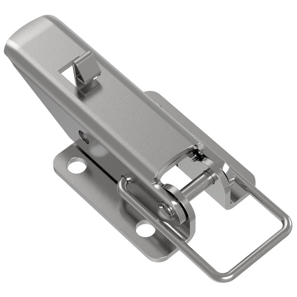 TL-40-111-52 | Toggle Style Draw Latch, Medium Size, Exposed Mount, Steel, Zinc Plate, Bright chromate
