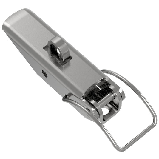 TL-40-223-07 | Toggle Style Draw Latch, Medium Size, Concealed Mount, Steel, Zinc Plate, Bright chromate