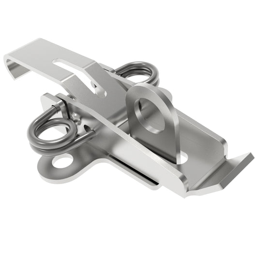 V2-0026-52 | Draw Latch, Pad Lockable, Short Blade, Steel, Zinc Plate, Bright chromate