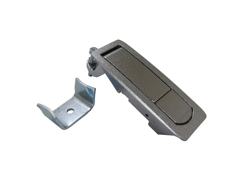 C2 Lever Latch, 1mm-24mm (.04-.95) Grip Range, Non Locking w/Flush Trigger, Textured Chrome