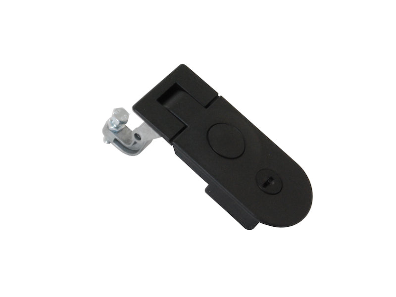 C5 Lever Latch, key locking, 2945mm Grip, Black Powder Coated Hinges